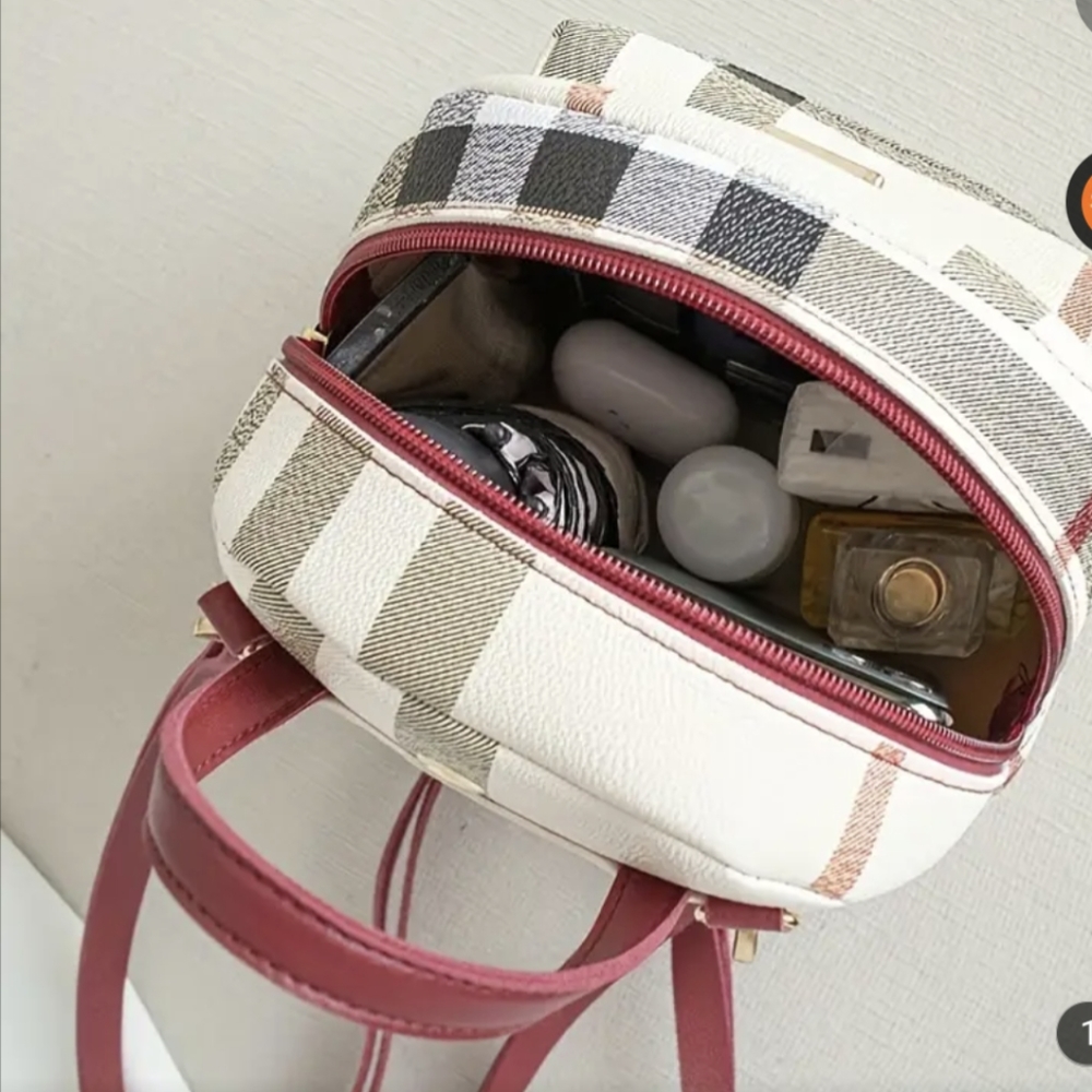Mini Plaid Backpack - Picture 5 of 6